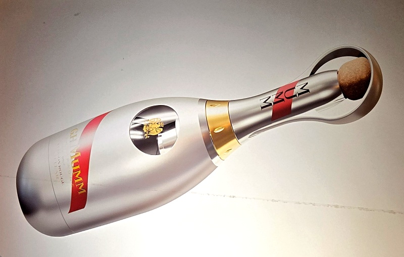 Champagnefles Mumm Space