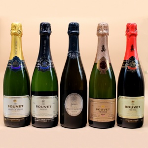 Flessen Crémant de Loire van Bouvet